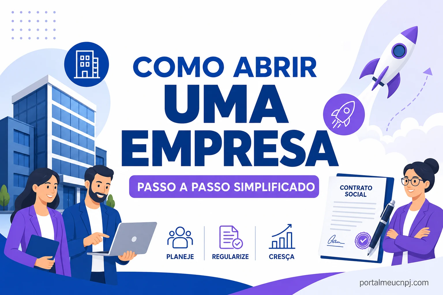 Passo a passo para abrir empresa — Portal Meu CNPJ